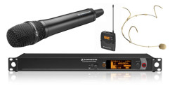 Funkmik-System 1-Kanal, Sennheiser 2000, UHF inkl. Hand-, Taschensender und Headset (DPA)